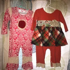 Set of Rompers-Peaches ‘n Cream and PacSun brand.